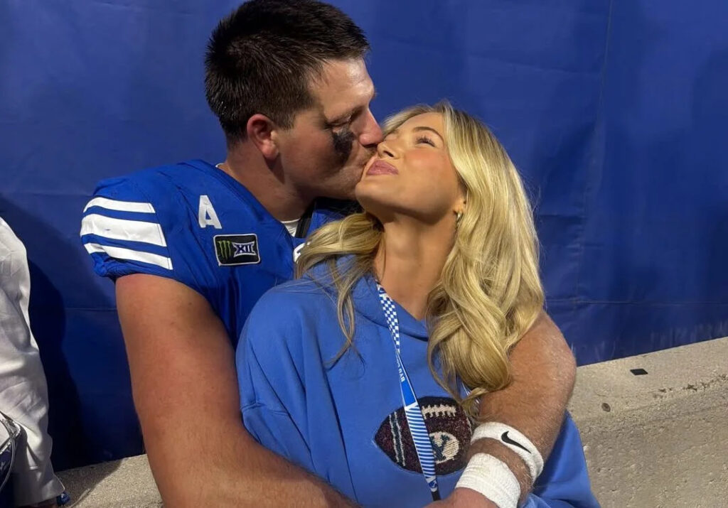 BYU football hero Walker Lyons, ‘DWTS’ girlfriend Rylee Arnold celebrate epic win