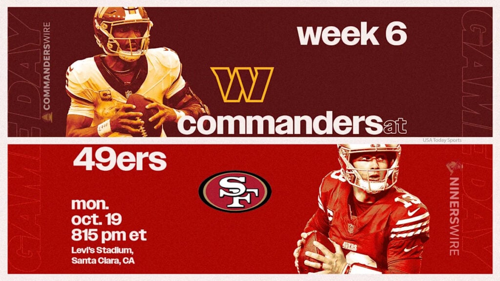 What channel is Commanders vs. 49ers on today? Time, TV schedule, how to watch Week 6 game